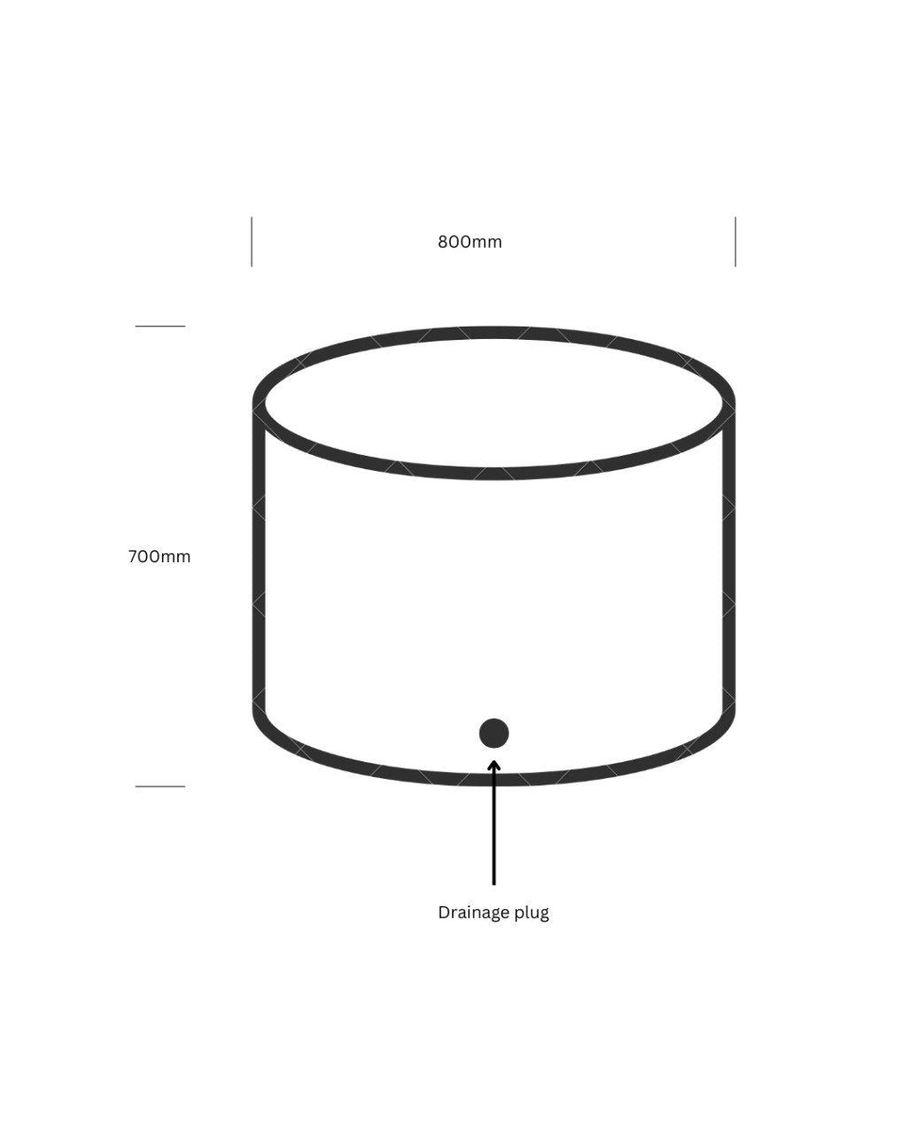 Industrial Concrete Ice Bath With Lid
